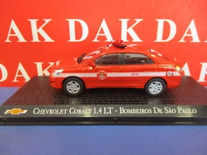 Die cast 1/43 Modellino Auto Chevrolet Cobalt 1.4 LT Pompieri San Paulo Brasile - Foto 1 di 5