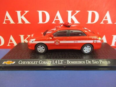 Die cast 1/43 Modellino Auto Chevrolet Cobalt 1.4 LT Pompieri San Paulo Brasile - Immagine 1 di 4
