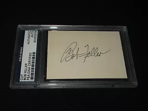 Bob Feller signed authentic cut, Psa/Dna Slabed - Picture 1 of 1