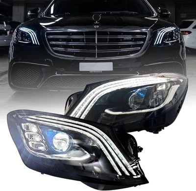 Faros LED DRL señal de giro secuencial para Mercedes Clase S W222 2014-2017 Foto 1 de 4