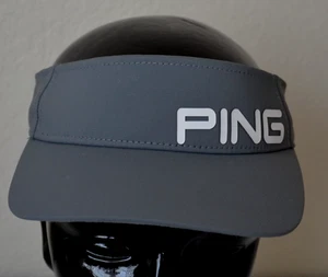 PING Gray Adjustable Golf Visor Hat Unisex 110 Est. 1959 Polyester Spandex - Picture 1 of 8