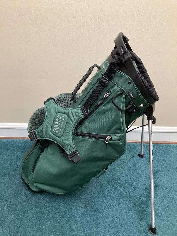 Bolsa de transporte con soporte de golf Sun Mountain doble correa verde 3 vías superior lona Foto 1 de 4