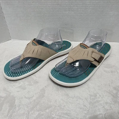 Rockport Cobb Hill Women's Jaden CH Flip Flop Tan Brown Green US 11 - Image 1 of 4