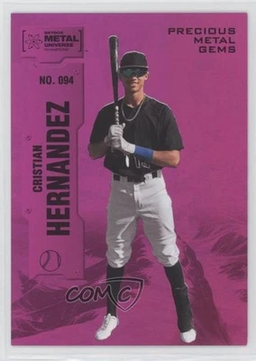 2022 Skybox Metal Universe Champions PMG Pink /75 Cristian Hernandez #094 - Image 1 of 2