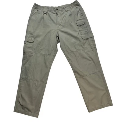 PROPER MEN Khaki Tactical Cargo Pants Size 40x32 Polyester Cotton Blend - Image 1 of 4
