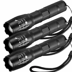 1-3X Torcia Tattica 18650 Alta Potenza, 5 Modalità, Zoomabile, Super Luminosa - Foto 1 di 11