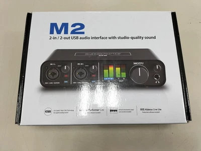 MOTU M2 USB Audio Interface 2-In 2-Out Ottimo articolo funziona finemente tes... - Immagine 1 di 4