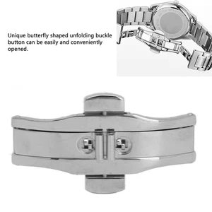 Butterfly Clasp Stainless Steel Delicate Watch Deployment Clasp Replacement ↑ - Picture 1 of 24
