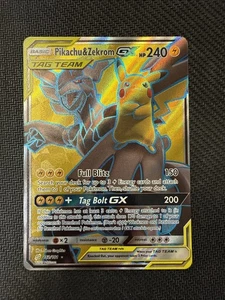 Pikachu & Zekrom GX (Full Art) 162/181 Sm-Team Up Holo NM - Bild 1 von 10