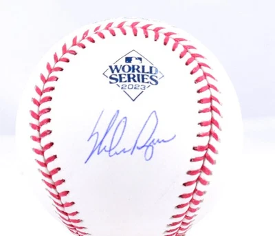 Nolan Ryan Autographed Rawlings OML 2023 World Series Baseball- AIV Hologram - Image 1 of 4