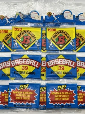 Lote de (5) 1990 Bowman Baseball pacotes lacrados rack Frank Thomas & Sosa RC? - Imagem 1 de 3
