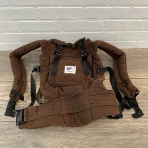 Ergobaby Organic Cotton Baby Carrier Brown Baby Wearing Child - Picture 1 of 4