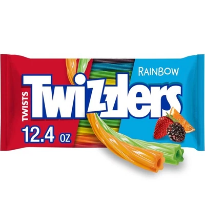 TWIZZLERS Twists Rainbow Flavored Licorice Style, Chewy Candy Bag, 12.4 oz - Image 1 of 2