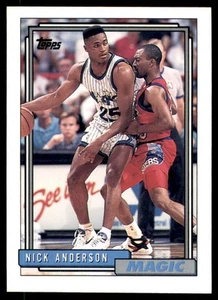 1992-93 Topps #142 Nick Anderson Orlando Magic - Picture 1 of 2