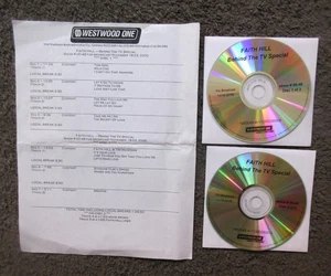 FAITH HILL "BEHIND THE TV SPECIAL" 90:00 2CDs SUPER RARE WESTWOOD ONE RADIO SHOW - Picture 1 of 9