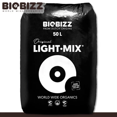Biobizz 50 L Light-Mix terriccio biologico con perlite grow terra terriccio