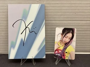 LE SSERAFIM CRAZY 4th Mini Album Volume 3 KAZUHA SIGNED POSTCARD & PHOTOCARD - Picture 1 of 8
