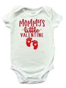 Mommys Little Valentine Shirt, Mommys Valentine Romper, Valentines Day Romper - Picture 1 of 1