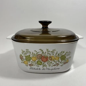 VINTAGE ANTIQUE spice of life Corningware A-3-B 3 QUART Rare Free Shipping - Picture 1 of 9