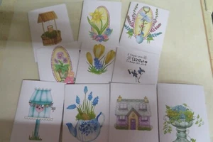 Pack of 10 Assorted Spring themed notelets + envleopes - Picture 1 of 3