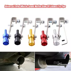 Exhaust Fake Turbo Muffler Blow Off Valve Whistle Pipe Sound Simulator Whistle - Picture 1 of 17