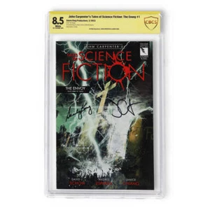 John Carpenter & Sandy King Signed 2023 "John Carpenter's Tales of Science Ficti - Foto 1 di 2