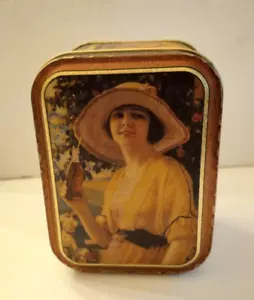 COCA COLA COKE SODA METAL TIN WITH LID RETRO GRAPHICS TRINKET CATCH ALL BOX - Picture 1 of 4