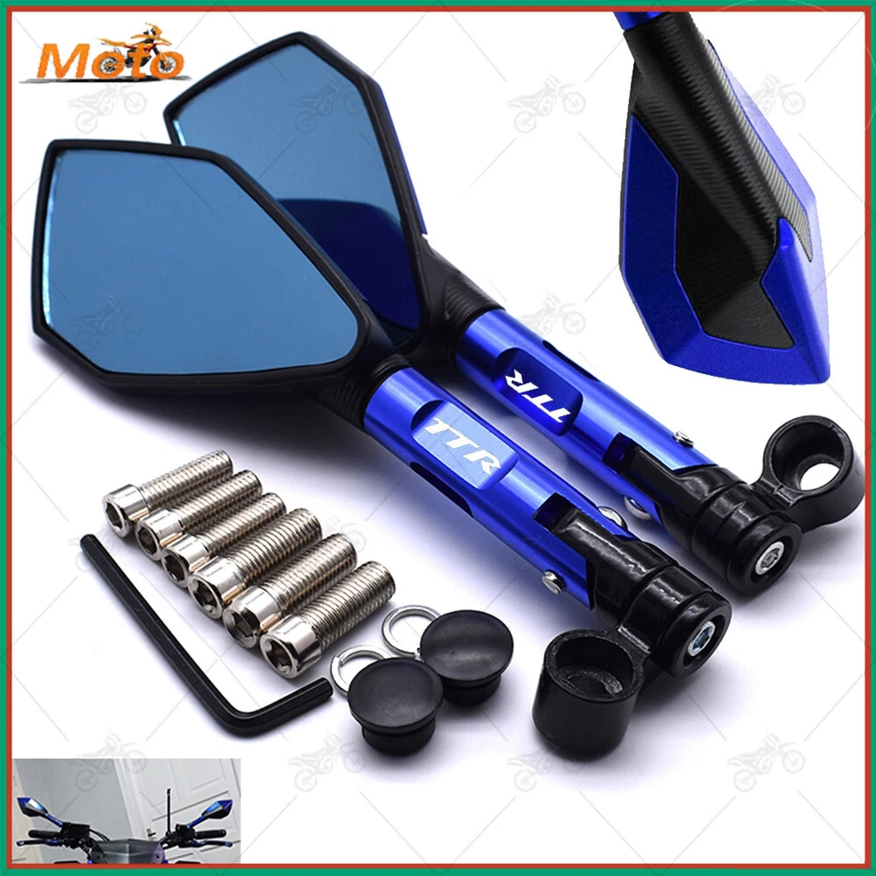 Motorcycle mirrors side Rearview For YAMAHA TTR230 TTR110E TTR125 TTR250 TTR 110 Foto 1 de 4