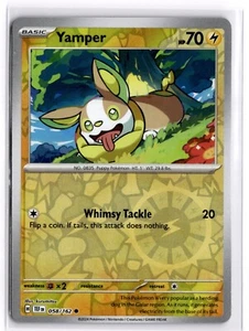 Pokemon TCG Yamper 058/162 Sv05: Temporal Forces Reverse Holo - Picture 1 of 1