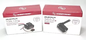 Hobbywing QUICRUN 10BL120 G2 ESC & 3652 G2 4000KV 4 POLOS Combo para 1:10 Sport - Imagen 1 de 7