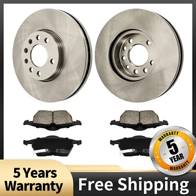 For Saturn L100 L200 L300 Lincoln LS Front Disc Rotors & Brake Pads 34140 D819 - Image 1 of 4