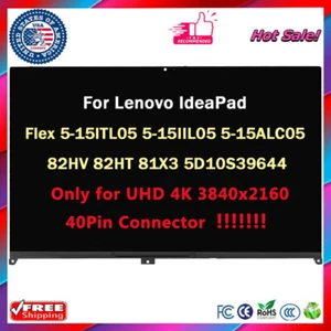 UHD 15.6" for Lenovo IdeaPad Flex 5-15ITL05 5-15IIL05 5-15ALC05 LCD Touch Screen - Picture 1 of 7