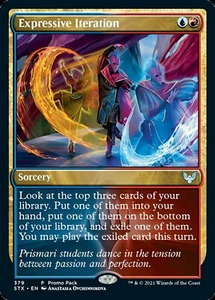 MTG - Expressive Iteration (promo pack) (STX) FOIL - Picture 1 of 1