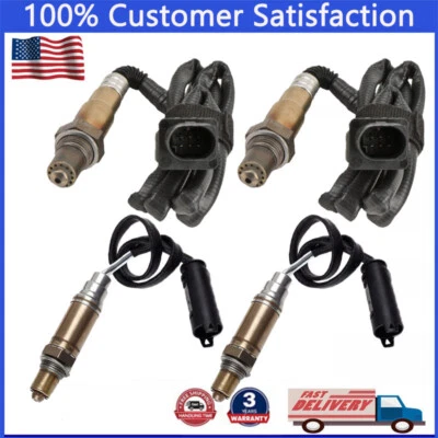 Sensor de oxígeno aguas arriba + aguas abajo 4 piezas para BMW 2003-2006 325CI 2,5 L 330CI 3,0 L Foto 1 de 4