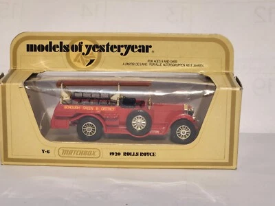  Yesteryear Borough Green & District Y-6 1920 Rolls Royce Fire Engine NOS - Image 1 of 4