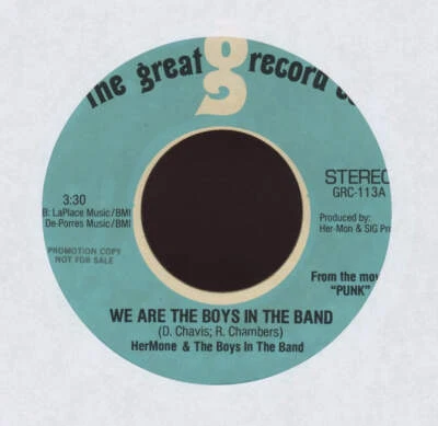 Hermone We Are The Boys In The Band on Great Record Co. Promo Funk Soul 45 - Image 1 of 2