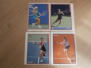SAMANTHA STOSUR, AMAZING SET OF 4 ROOKIE CARDS TENNIS MAGAZINE / PLUS (JT29)