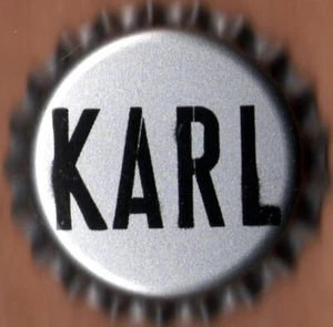 Tapa de botella corona de cerveza forrada de plástico EE. UU.: Karl Strauss Brewing - Imagen 1 de 1