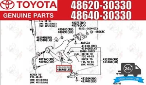 Lexus OEM ARM ASSY, FRONT SUSPENSION, LOWER RH & LH Set For - Picture 1 of 12