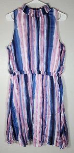 Chenault Navy/Pink Sleeveless Dress Women's Size XL - Picture 1 of 9