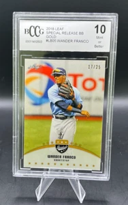 2018 Leaf MLB TB Rays Wander Franco Gold Serial Number 17/25 BCCG 10 - Picture 1 of 1