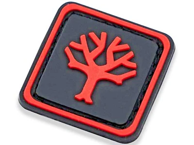 BOKER® Patch Red Tree GITD hook and loop 0.98" Glow in the Dark Knife - 090084 - Image 1 of 4