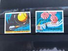 Haiti, 2 big used stamps, VF, Space Conquest Apollo XII one stamp imperforated