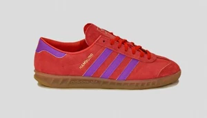 ADIDAS HAMBURG CON ROSSO/VIOLA TAGLIE 7 8 8,5 9 9,5 10 ORIGINALI IH5461 2024 - Foto 1 di 5