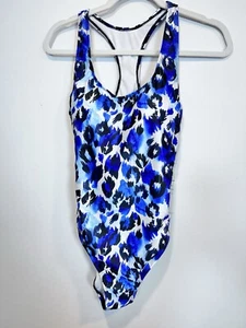 Costume da bagno unico Nicole Miller nuovo con etichette M stampa ghepardo acqua $120 - Foto 1 di 5