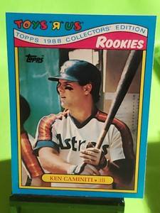 1988 Topps Toys R Us Rookies #6 Ken Caminiti RC Rookie Card Houston Astros 