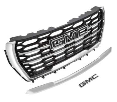 Nueva parrilla cromada de fábrica GMC Yukon AT4 SLE 2022-2024 GM OEM 85157804 Foto 1 de 2