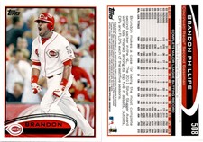 Brandon Phillips 2012 Topps Baseball Card 508  Cincinnati Reds