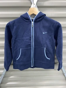 Nike Blue Zip Up Hoodie - Brand New With Tags - GIRLS SMALL - Picture 1 of 4