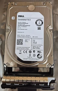 9ZM173-036 Dell 1TB Enterprise Class 7200RPM SAS 3.5" HDD w/ tray ST1000NM0033 - Afbeelding 1 van 3